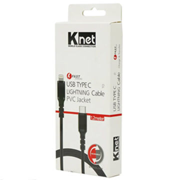 کابل شارژ تایپ سی به لایتنینگ کی نت TYPE C to LIGHTNING مدل K-CUCL2012 طول 1/2 متر