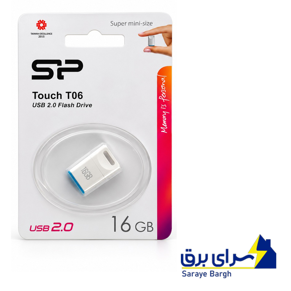 قیمت فلش سیلیکون پاور مدل Silicon Power Touch T06 16GB سفید گارانتی رها گستر