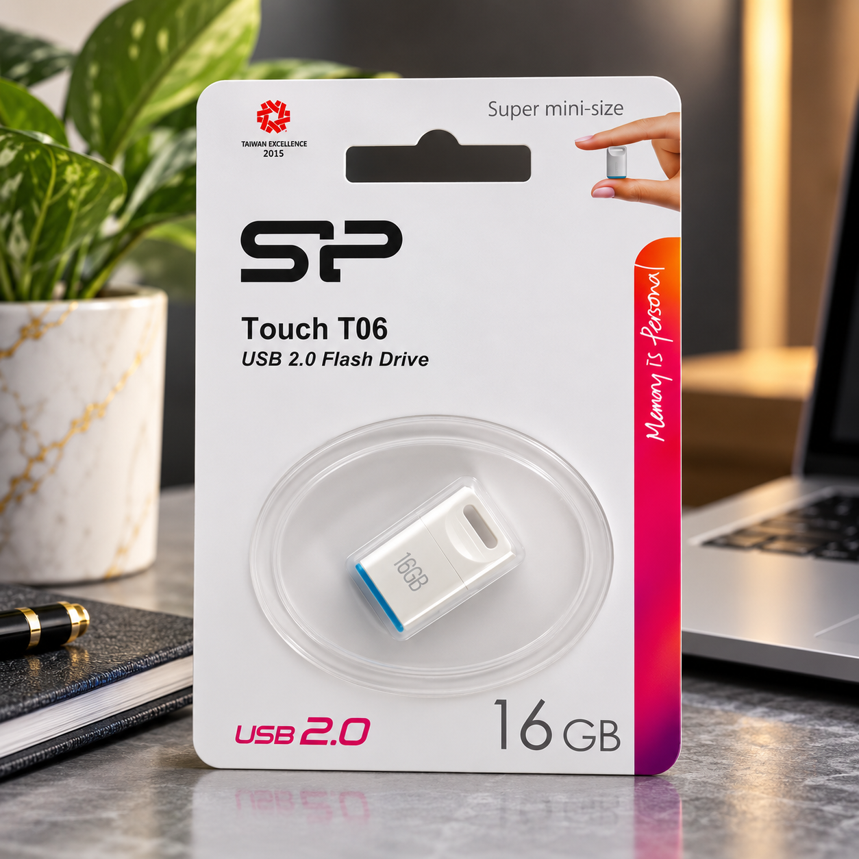 فروش فلش سیلیکون پاور مدل Silicon Power Touch T06 16GB سفید گارانتی رها گستر