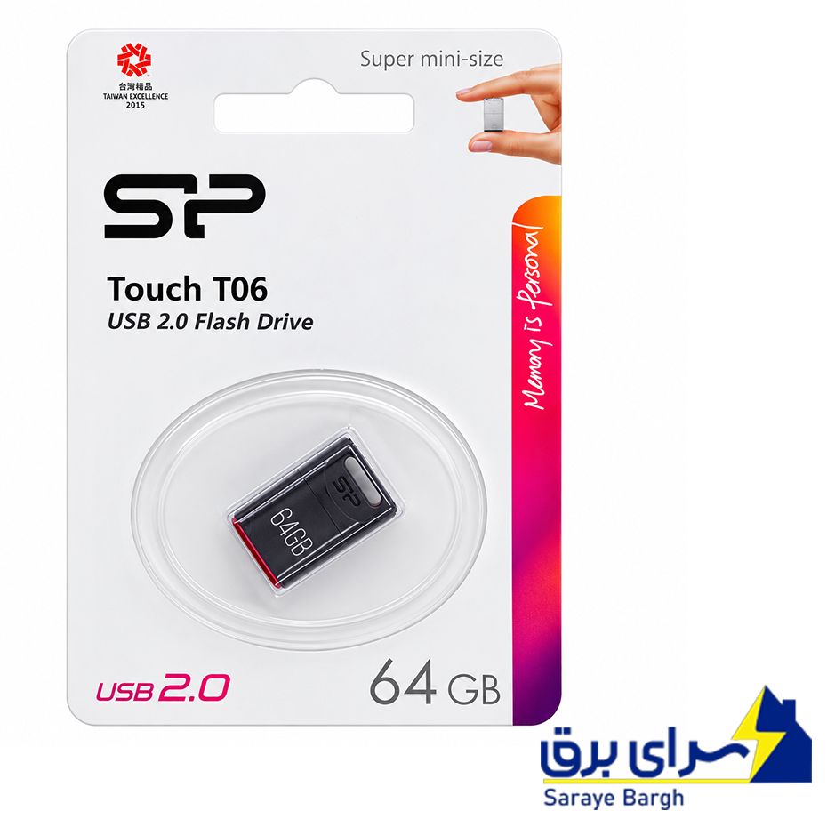 قیمت فلش سیلیکون پاور مدل Silicon Power T06 64GB مشکی