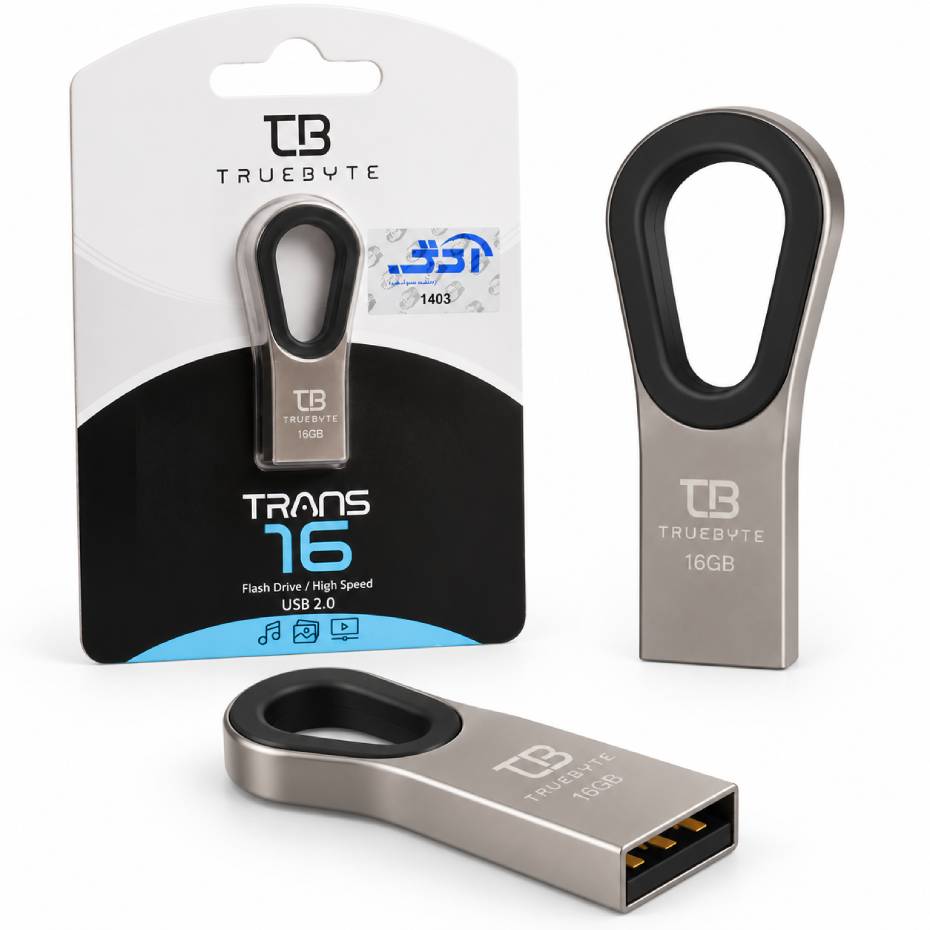 قیمت فلش تروبایت 16 گیگ مدل TRUEBYTE TRANS گارانتی مادام العمر