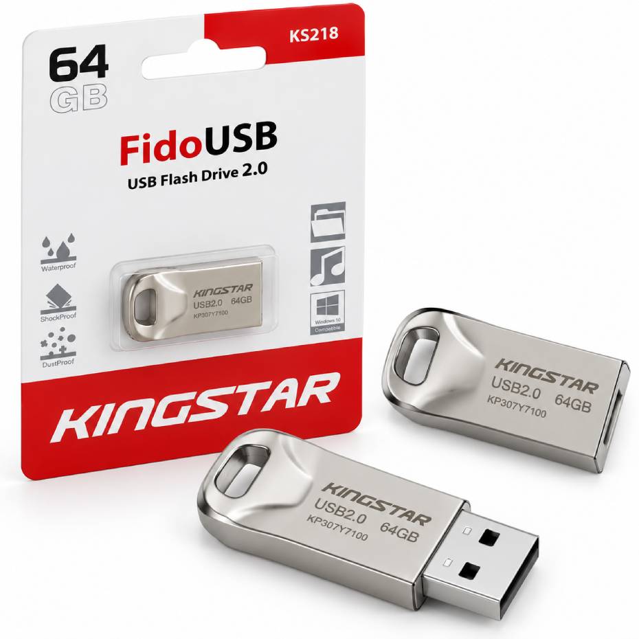 مشخصات فلش 64 گیگ کینگ استار مدل KINGSTAR SILVER KS218