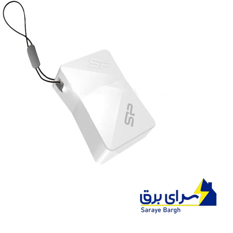 خرید فلش سیلیکون پاور مدل Silicon power T08 64GB سفید گارانتی