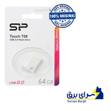 قیمت فلش سیلیکون پاور مدل Silicon power T08 64GB سفید گارانتی