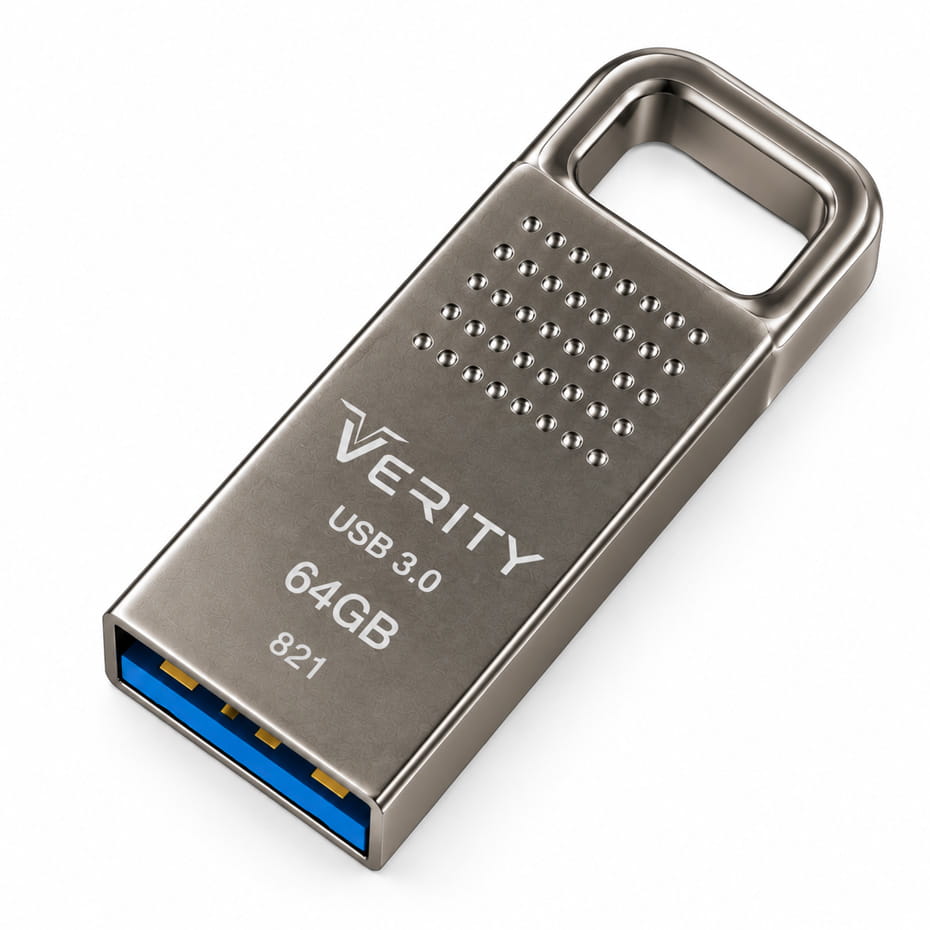 ظاهر فلش 64 گیگ وریتی USB3 821 VERITY