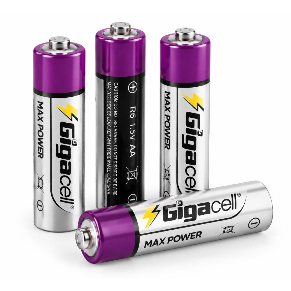 مشخصات باتری قلمی گیگاسل مدل Max Power بسته 4 عددی