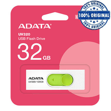 فلش 32 گیگ ای دیتا مدل  A-DATA UV320 سفید سبز