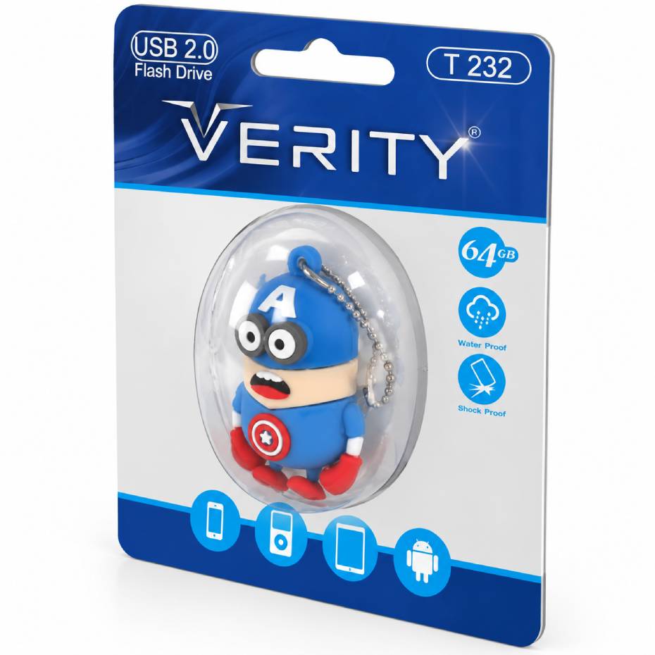 مشخصات فلش عروسکی وریتی مدل T232 VERITY 64G