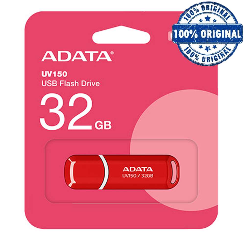 فلش 32 گیگ ای دیتا مدل ADATA UV150 USB 3.2 قرمز