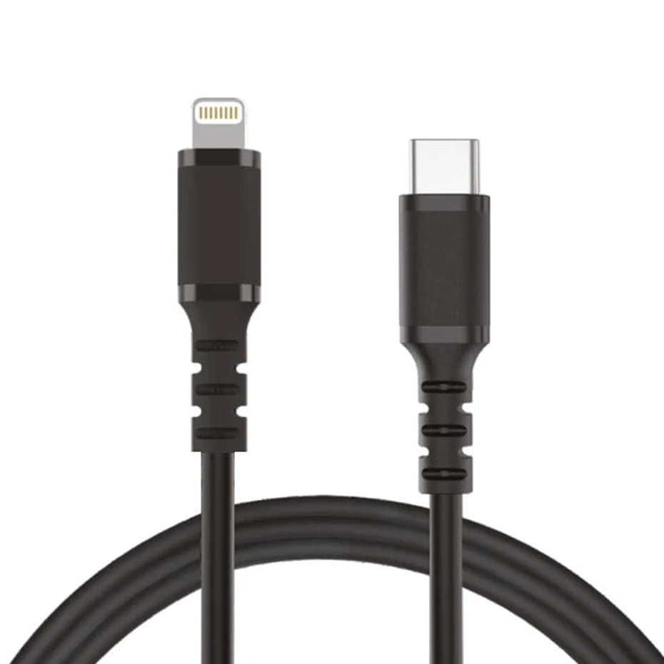 ابعادکابل شارژ تایپ سی به لایتنینگ کی نت TYPE C to LIGHTNING مدل K-CUCL2012 طول 1/2 متر