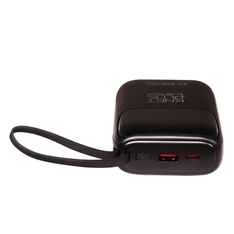 ابعاد پاوربانک کی نت پلاس مدل KNET PLUS P42 KP-PB20000P42 PD 20000mAh 22.5W
