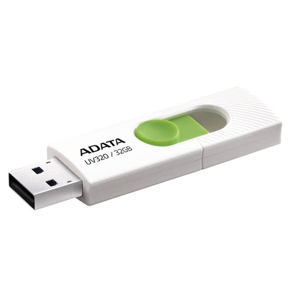 خرید فلش 32 گیگ ای دیتا مدل A-DATA UV320 سفید سبز