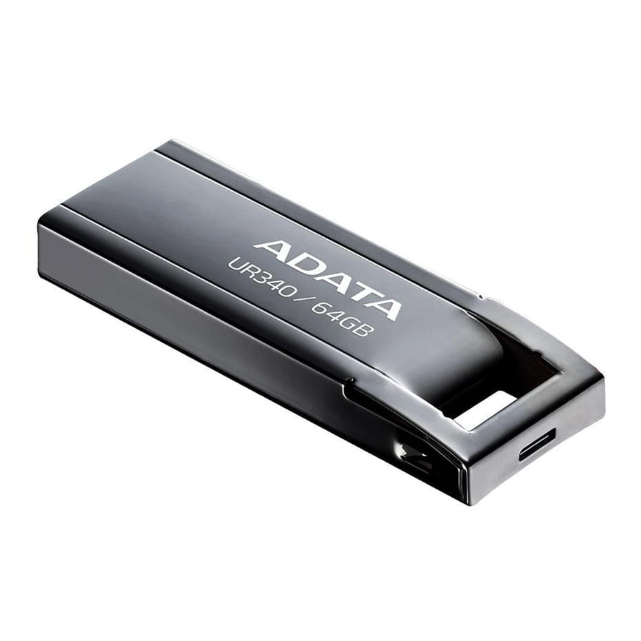 ابعادفلش 64 گیگ ای دیتا مدل ADATA UR340 USB 3.2 مشکی