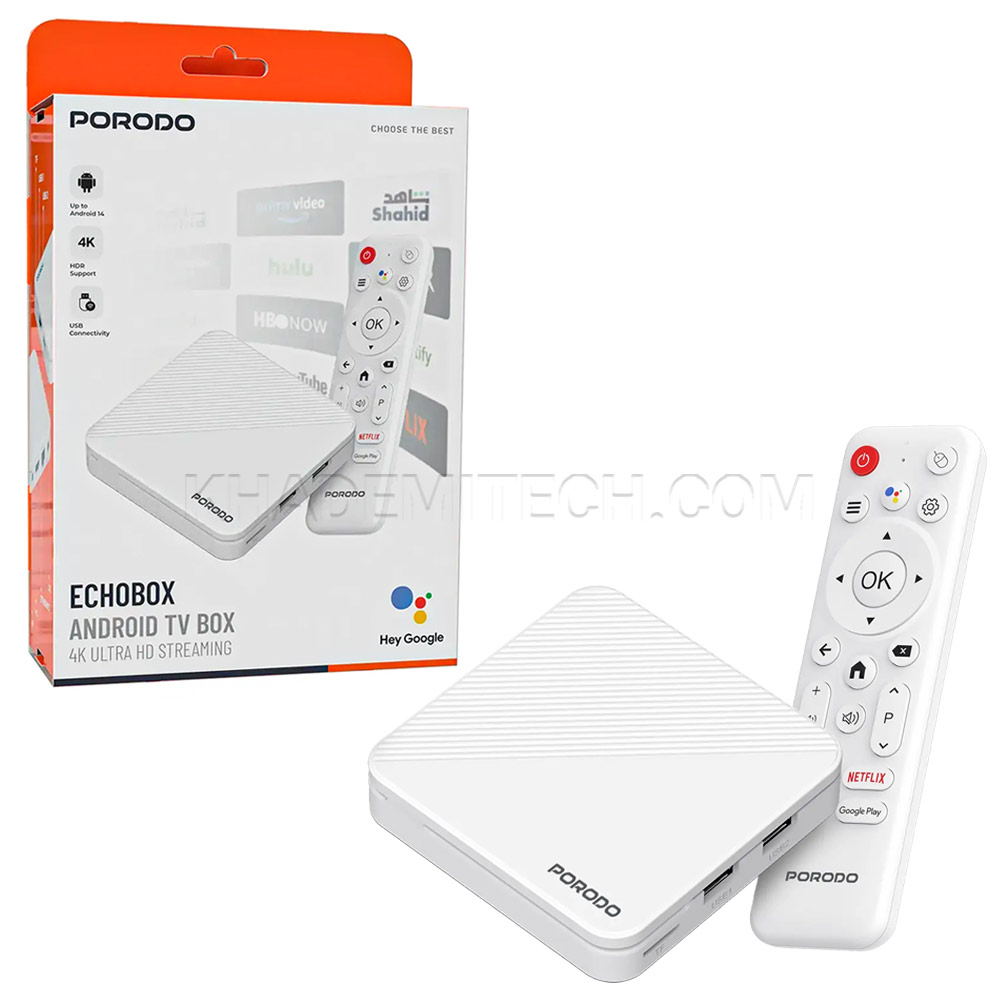 اندروید باکس پرودو مدل PORODO PDH96MAXWH Echobox Android TV Box
