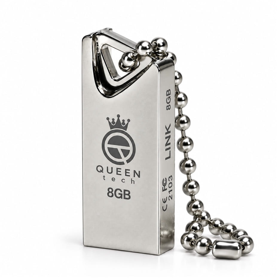 ابعاد فلش 8 گیگ کوئین تک مدل QUEEN TECH LINK