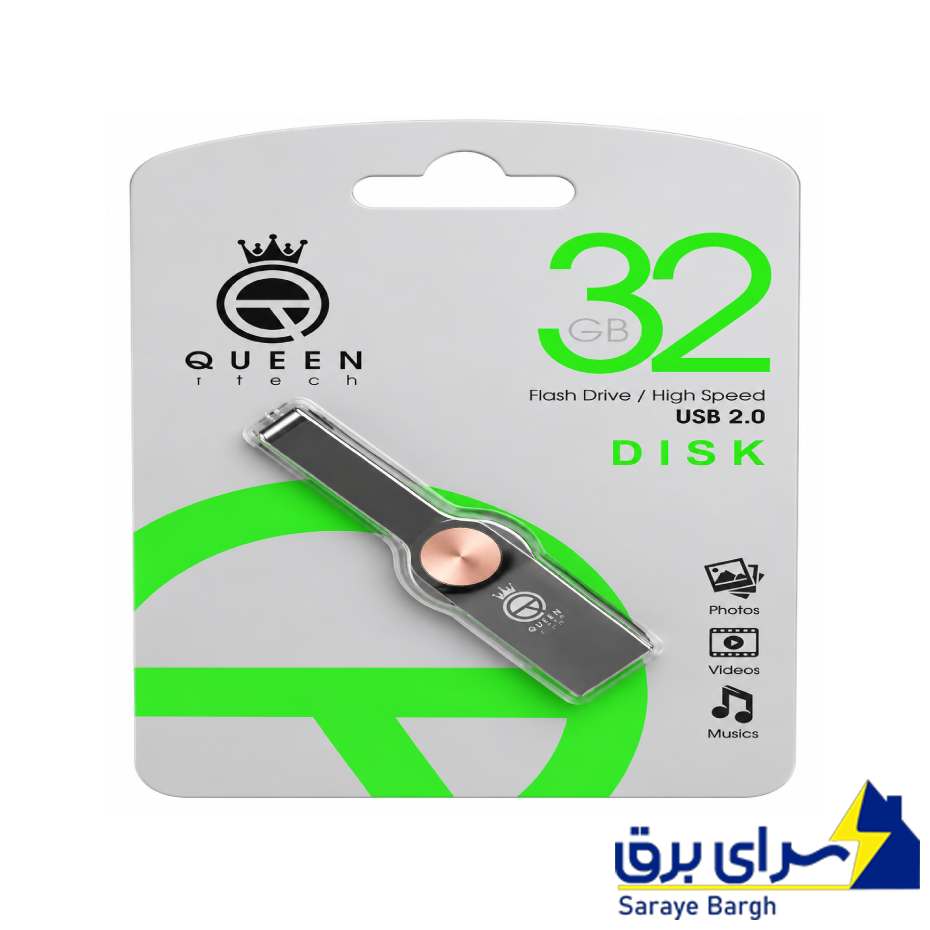 خرید فلش 32 گیگ کوئین تک مدل QUEEN TECH DISK