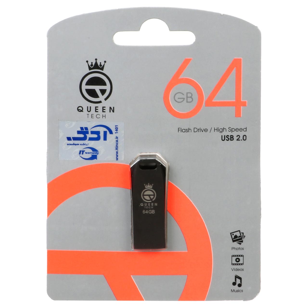 فلش 64 گیگ کوئین تک مدل QUEEN TECH NOBLE
