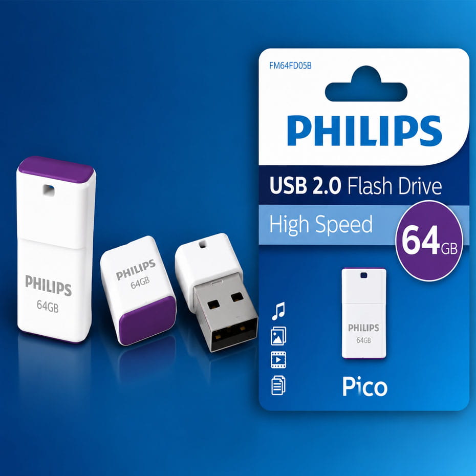 مشخصات فلش 64 گیگ فیلیپس مدل PHILIPS PICO
