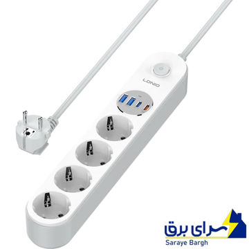 قیمت چند راهی برق الدنیو LDNIO مدل SE1-C با 4 سوکت و 4 پورت