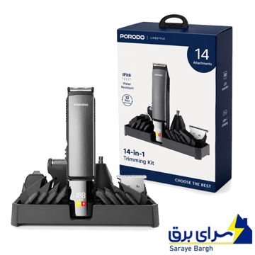فیمت ست ماشین اصلاح چند کاره پرودو مدل PORODO PDLFST112SL 14 IN 1 GROOMING KIT