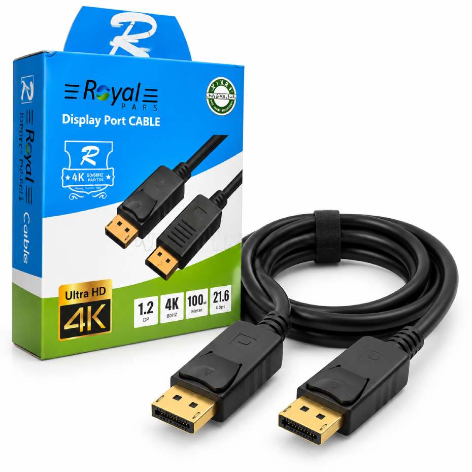 مشخصات کابل Display Port رویال مدل ROYAL 4K طول 3 متر