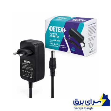 خرید آداپتور برق 19 ولت 2.1 آمپر دتکس پلاس مدل DETEX+ DA192