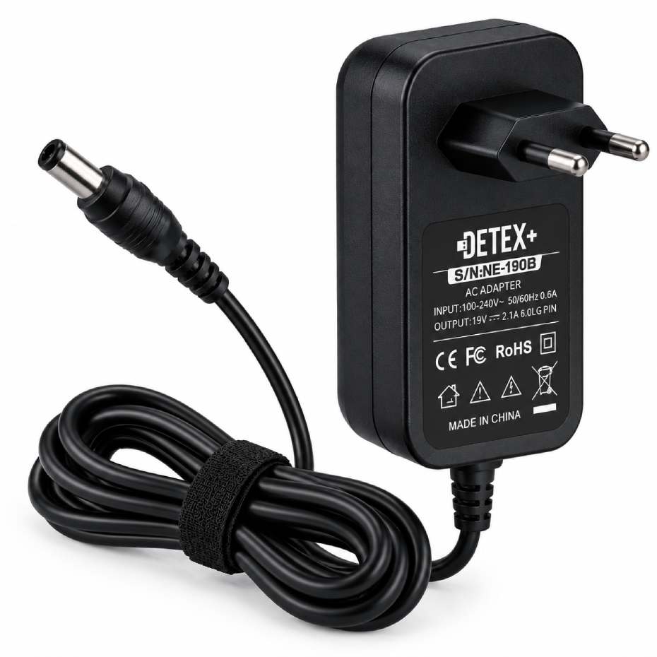 قیمت آداپتور برق 19 ولت 2.1 آمپر دتکس پلاس مدل DETEX+ DA192