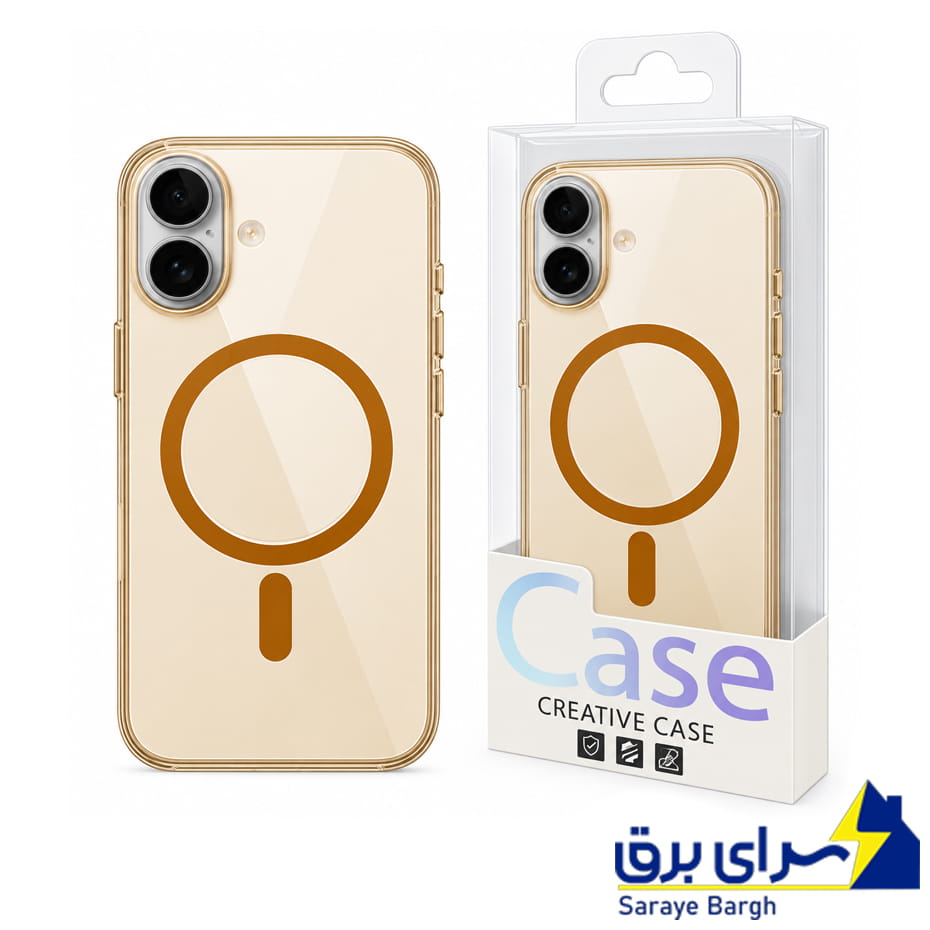 خرید قاب آیفون مگ سیف مدل ICE CASE MagSafe IPHONE 17 شفاف