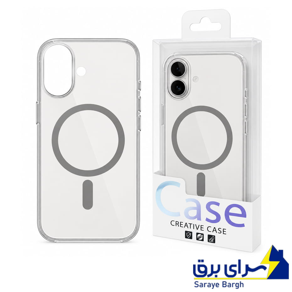 مشخصات قاب آیفون مگ سیف مدل ICE CASE MagSafe IPHONE 17 شفاف