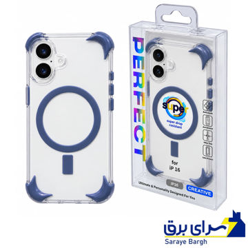 قیمت قاب آیفون ژله ای ایربگ دار پرفکت مدل PERFECT IPHONE 17 سرمه ای