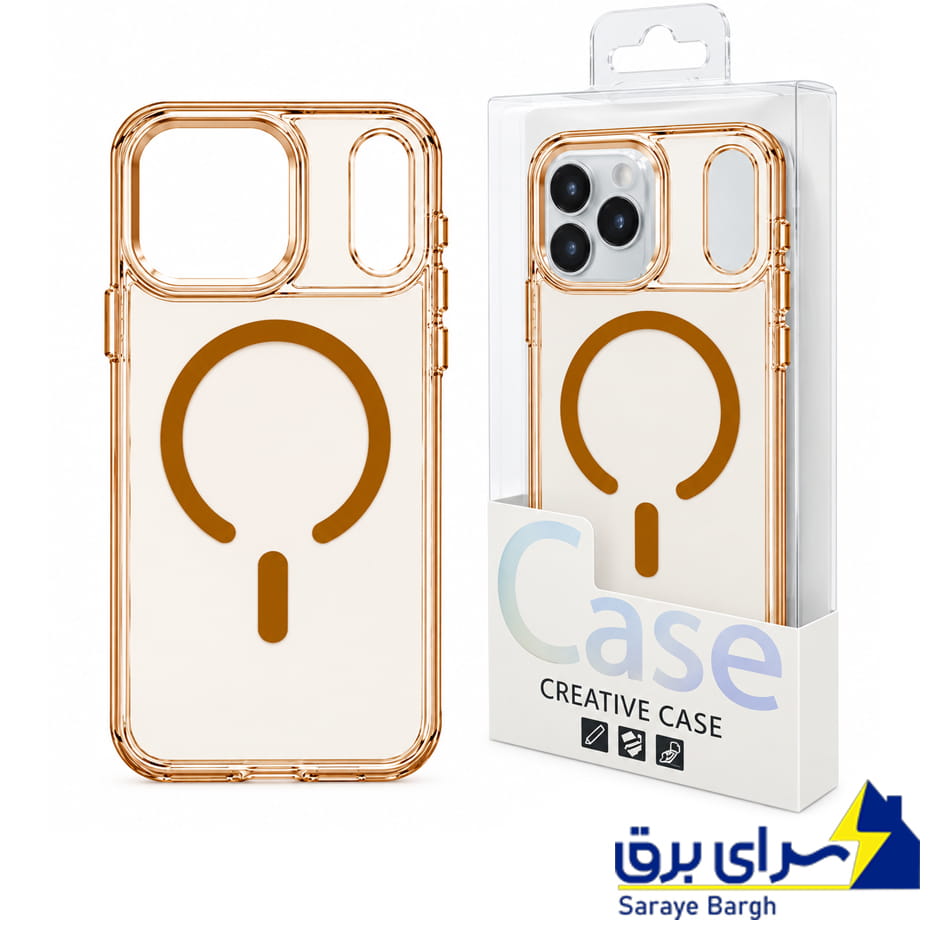 مشخصات قاب آیفون مگ سیف مدل ICE CASE MagSafe IPHONE 17 Pro شفاف