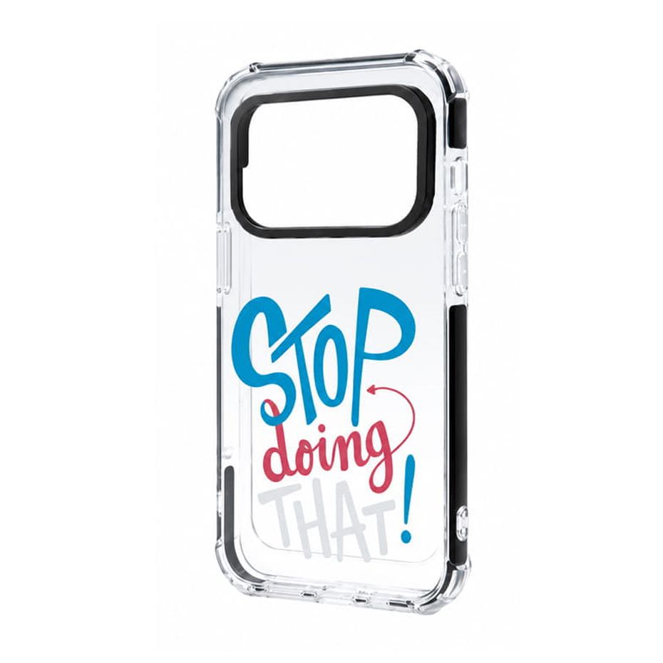 قاب آنتی شوک اپل مدل STOP IPHONE 17 Pro شفاف