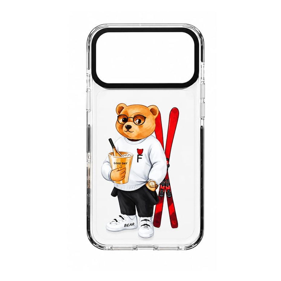 قیمت قاب آنتی شوک اپل تدی مدل Teddy IPHONE 17Pro شفاف