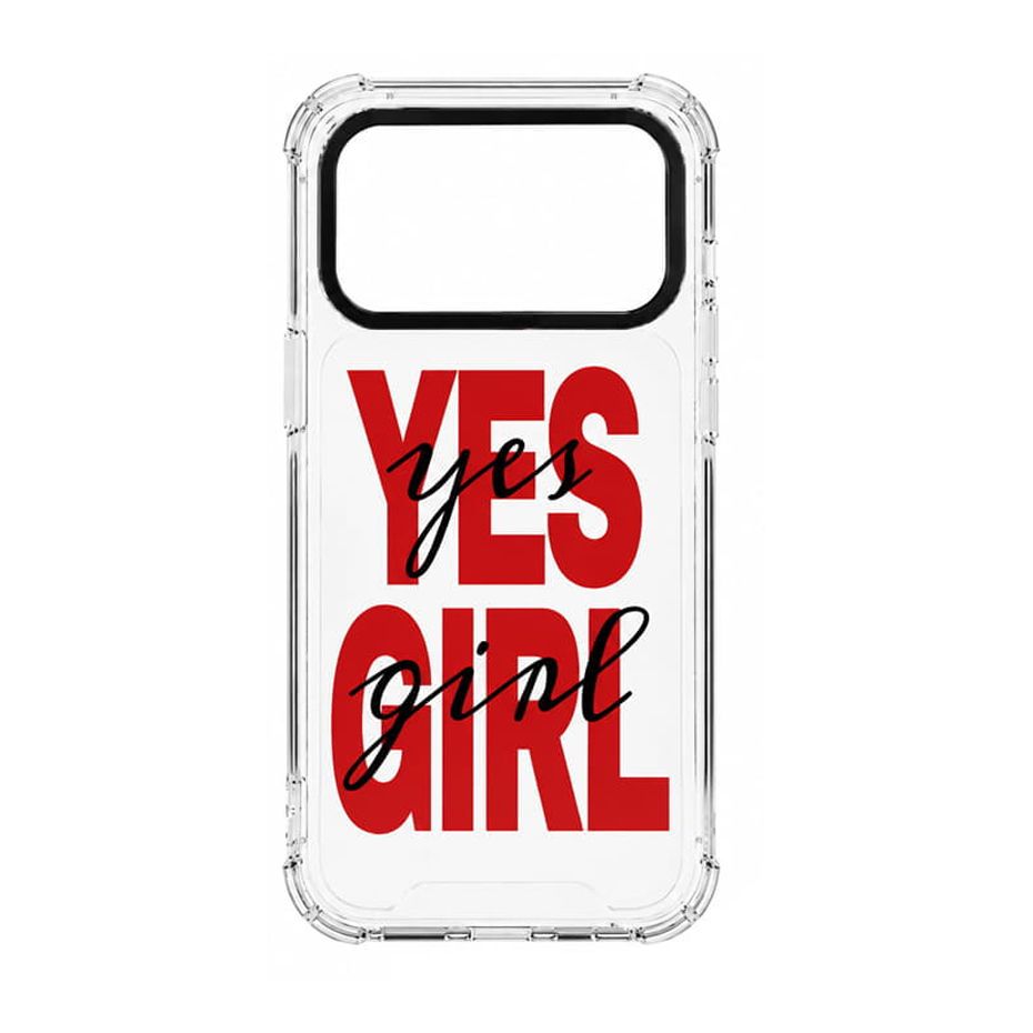 قیمت قاب آنتی شوک اپل مدل Yes Girl IPHONE 17Pro شفاف