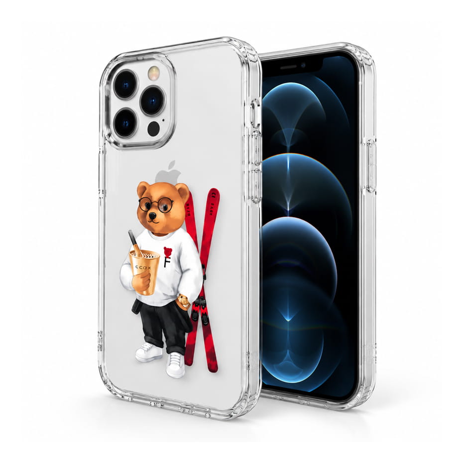 خرید قاب آنتی شوک اپل تدی مدل Teddy IPHONE 17شفاف