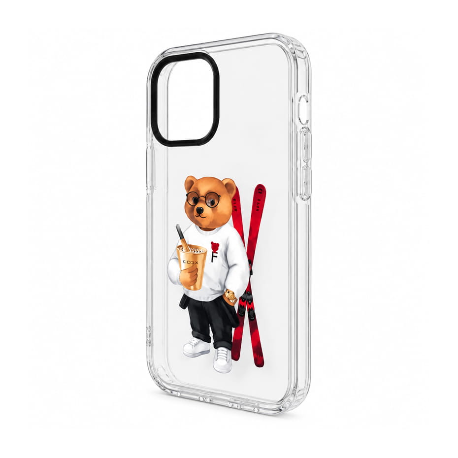 مشخصات قاب آنتی شوک اپل تدی مدل Teddy IPHONE 17شفاف