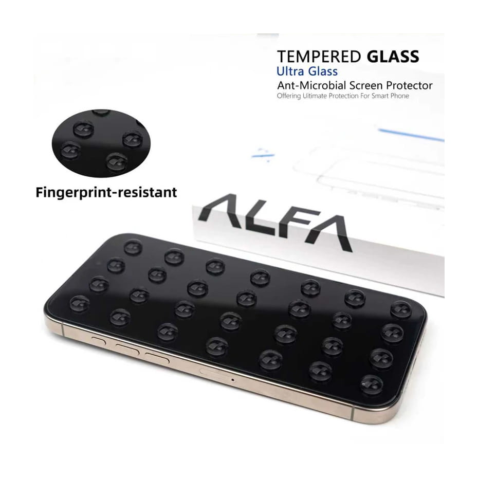 مشخصات گلس بدون حاشیه آلفا مدل ALFA IPHONE 17 Pro Max