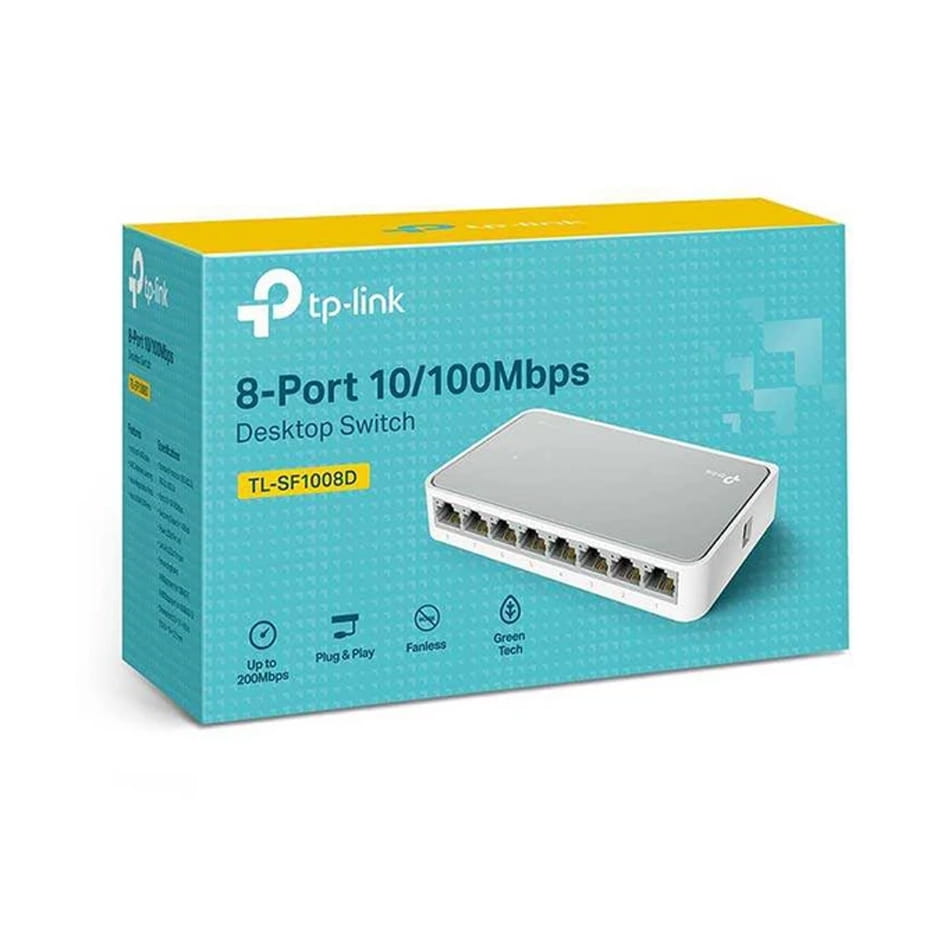 مشخصات هاب سوئیچ 8 پورت تی پی لینک مدل TP-LINK TL-SF1008D