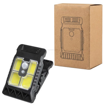چراغ خورشیدی گیره‌ای سنسوردار COB مدل Solar Light Motion Sensor