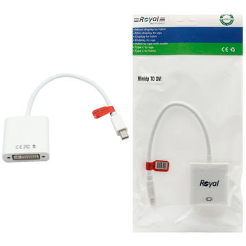 قیمت تبدیل Mini Display به DVI رویال مدل ROYAL