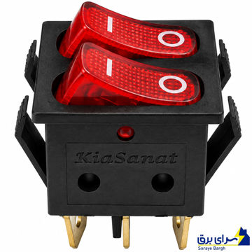 کلید دوپل باریک چراغ دار