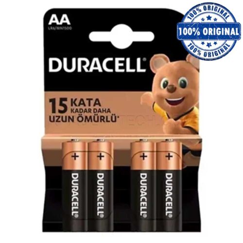خرید باتری قلمی آلکالاین دوراسل DURACELL 15KATA اصلی بسته 4 عددی