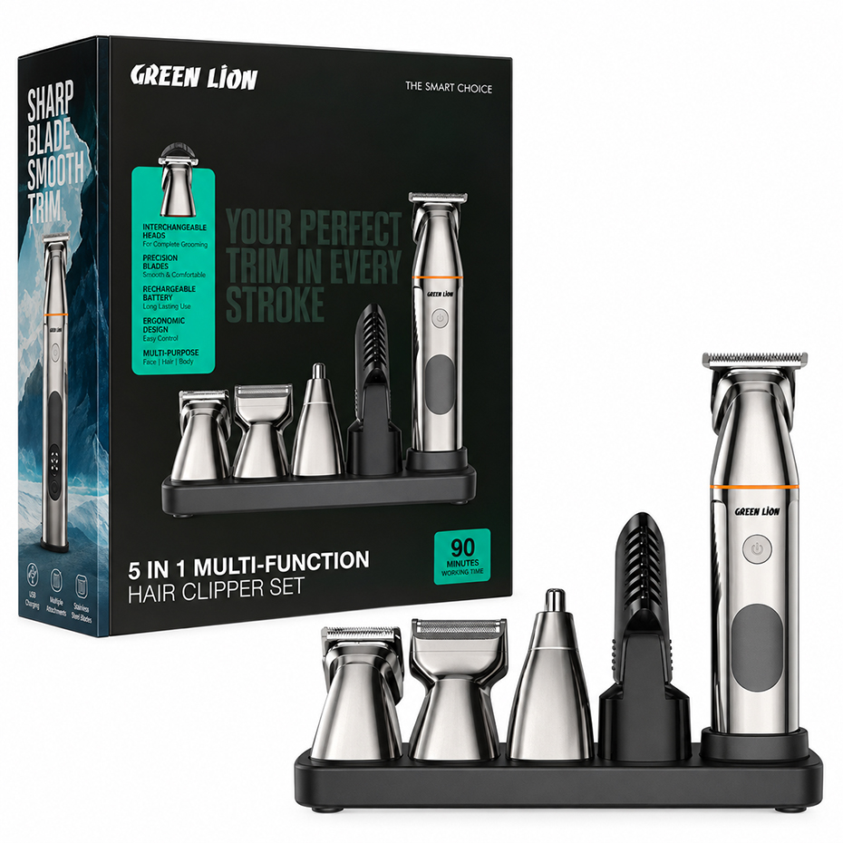 قیمت ست ماشین اصلاح گرین لاین مدل GREEN LION GN5IN1MHTRMSL Multi-Function