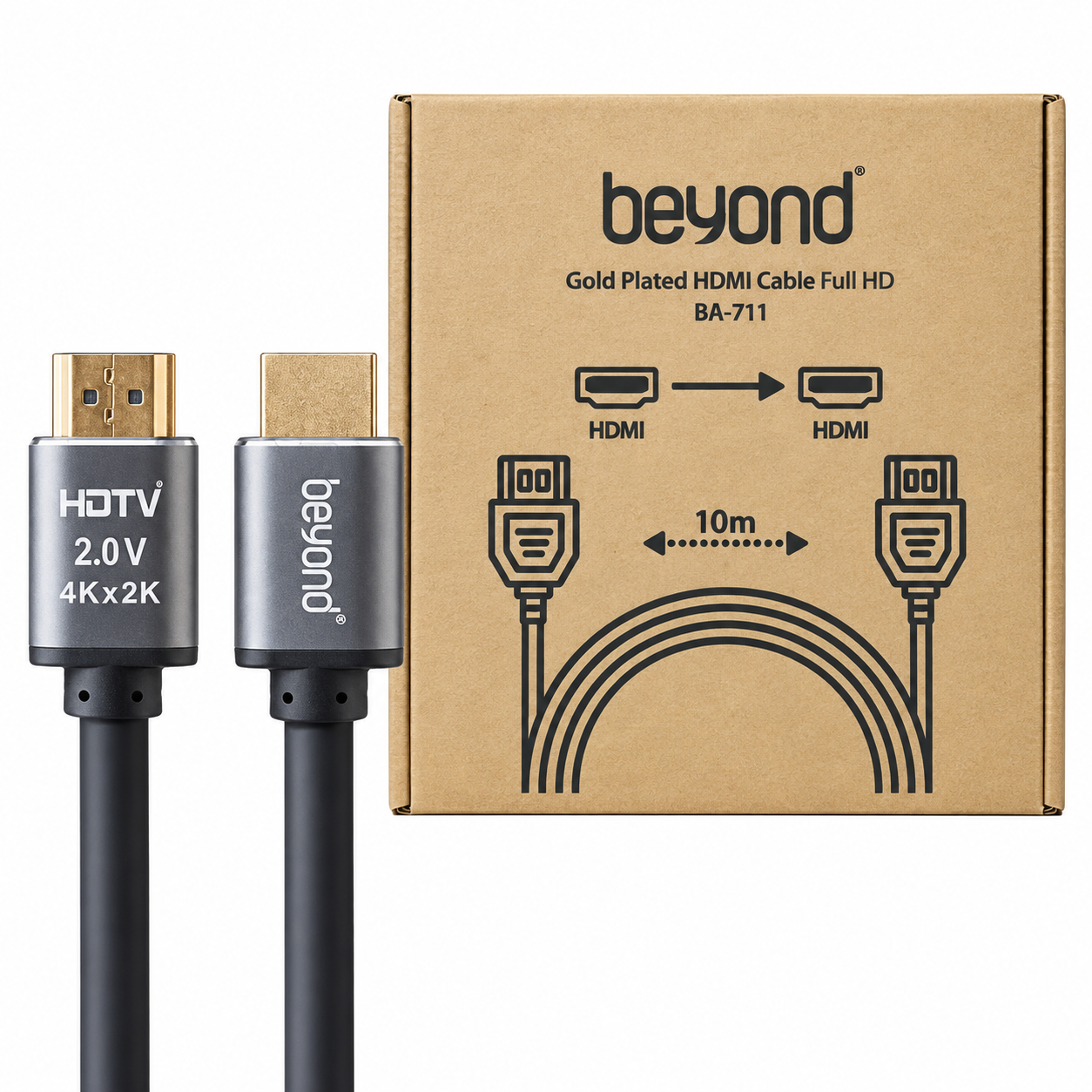 خرید  کابل HDMI بیاند مدل BEYOND BA-711 طول 10 متر