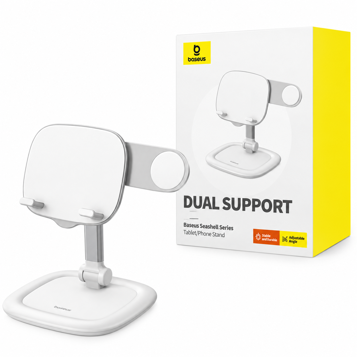 خرید هولدر موبایل و تبلت بیسوس مدل BASEUS Seashell series B10451501211-00 سفید