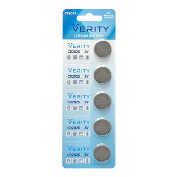 قیمت باتری سکه ای وریتی مدل VERITY CR2025 بسته 5 عددی