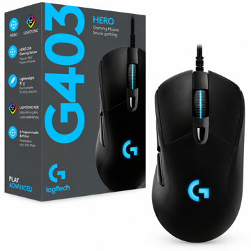 خرید ماوس سیم دار گیمینگ لاجیتک مدل LOGITECH G403 HERO مشکی