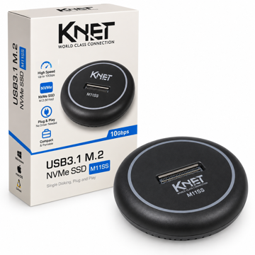 خرید داک هارد کی نت مدل KNET K-CM2M115S USB3.1 M.2 NVMe SSD