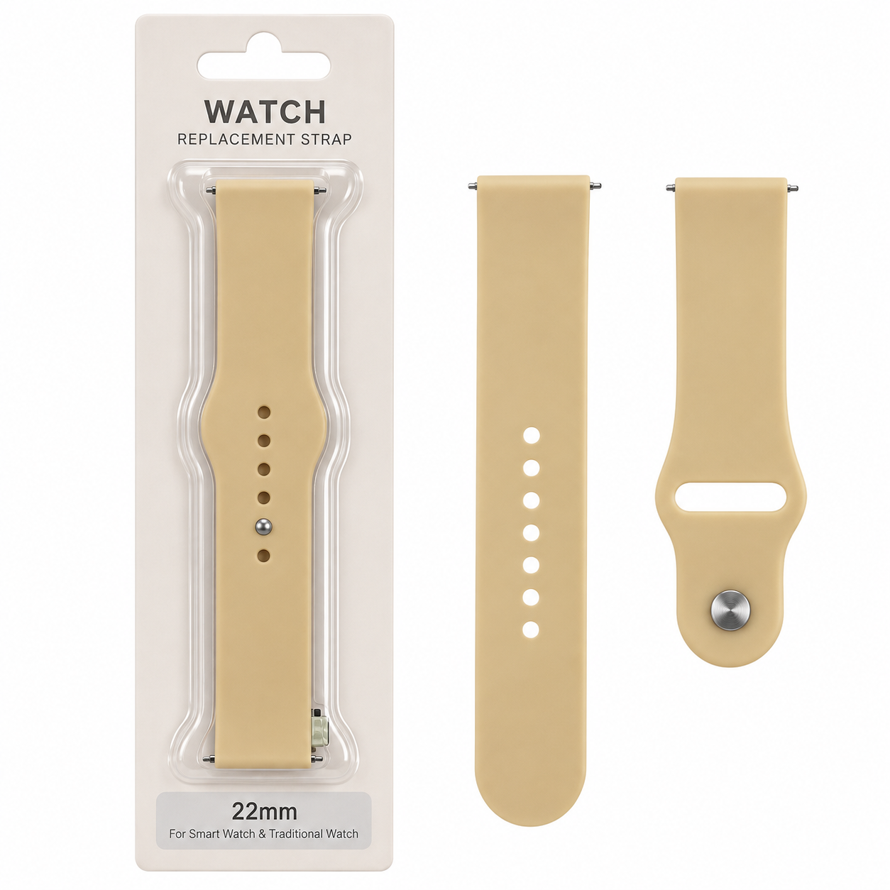 خرید بند گلکسی واچ مدل SILICON 22mm موکا