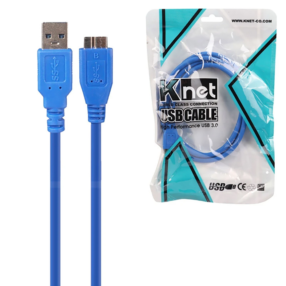 قیمت کابل هارد USB3.0 کی نت مدل KNET K-CUAMHDD12 طول 1.2 متر
